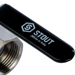 Кран шаровой полнопроходной ВР/НР рычаг 1" Stout