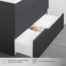 Комплект тумба Итана Alexa 60 (600х450х560) подвесная, с раковиной Clarissa 60, графит (CS00093214)