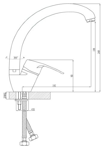 Смеситель для кухни Lemark F40-23 granit
