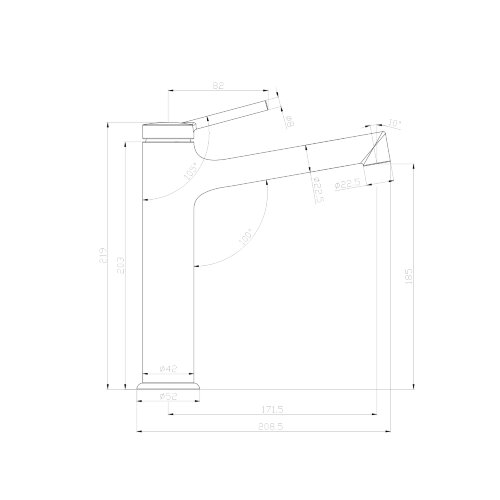 Смеситель Lemark Minima LM3837C для раковины