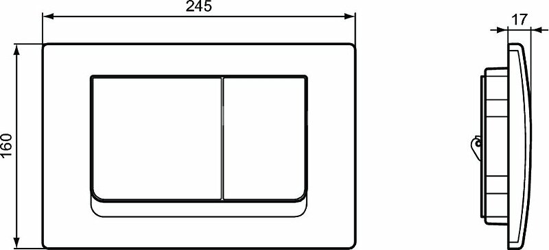 Промо-комплект Унитаз подвесной Ideal Standard Eurovit безободковый + инсталляция + кнопка смыва
