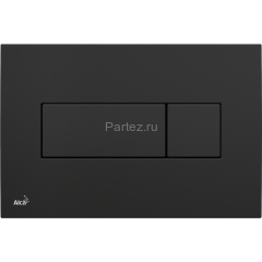 Кнопка смыва Alcadrain (черная/глянцевая) M378