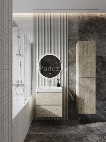 Шкаф - колонна Roca Ona 1750 подвесной, светлый дуб (A857635512)