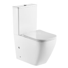 Унитаз-компакт Azario LEVANTO 620x380x830 напольный, безободковый в комплекте с бачком и сиденьем ми