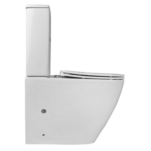 Унитаз-компакт Azario LEVANTO 620x380x830 напольный, безободковый в комплекте с бачком и сиденьем ми