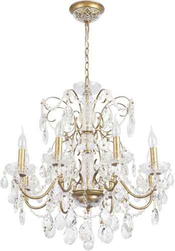 Подвесная люстра Crystal Lux ODELIS SP8 GOLD