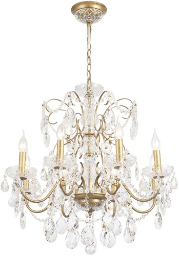 Подвесная люстра Crystal Lux ODELIS SP8 GOLD