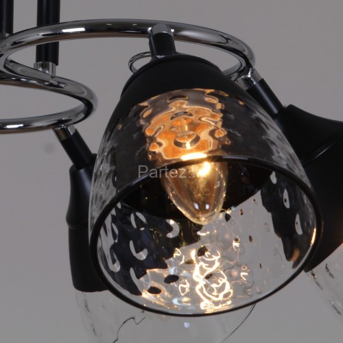 Потолочная люстра Reluce 70139-3.3-06 CR+BK