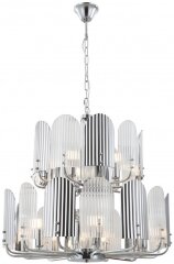 Подвесная люстра iLamp 15571-12 CR+MULT