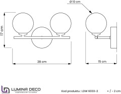 Бра Lumina Deco LDW 6033-2 MD