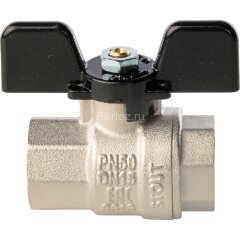 Кран шаровой полнопроходной ВР/ВР бабочка 1/2" Stout