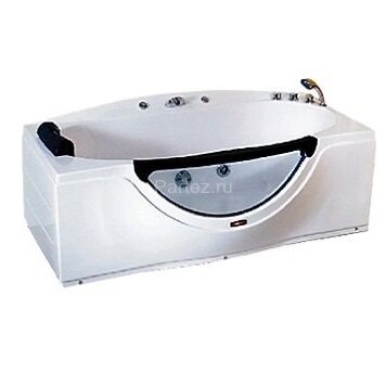 Ванна акриловая Loranto  1680*900*680 без г/м (в разборе,смеситель,сифон,подголовник,душ лейка и кас