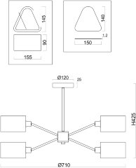 Потолочная люстра Freya FR5040PL-06CH