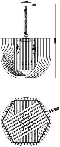 Подвесной светильник Freya FR5182PL-06FG