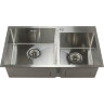 Мойка 8045 MELANA ProfLine 3,0/220 САТИН 2-я чаша, врезная прямоугольная S8045H