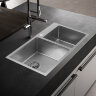 Мойка 8045 MELANA ProfLine 3,0/220 САТИН 2-я чаша, врезная прямоугольная S8045H