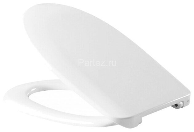 Крышка-сиденье для унитаза Haro Линоза стальное крепление, белое (531225)