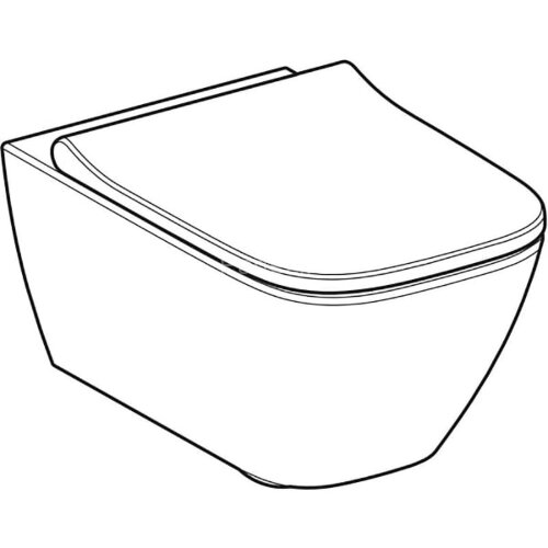 Унитаз подвесной Geberit Smyle Square Rimfree безободковый, с сиденьем микролифт (500.683.00.2)