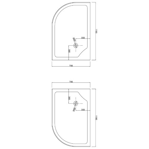 Душевое ограждение Loranto 120х80х195, низкий поддон 13 см, матовое стекло 4 мм (CS-827AR)