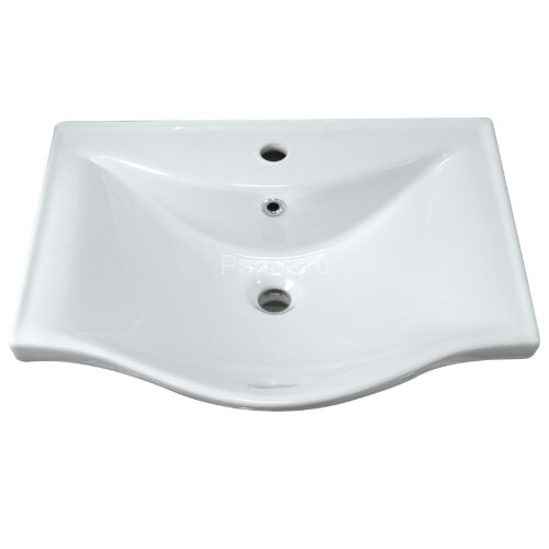 Раковина накладная Lapino BASIC 50X37X17,5, белая