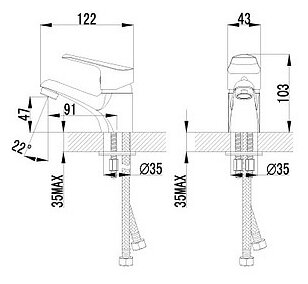 Смеситель  Lemark Partner LM6556C  для раковины