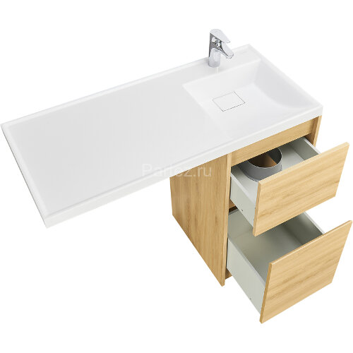 Тумба под раковину Aquaton Лондри 40 без фасада, дуб Сантана (1A267001LH0C0)