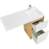 Тумба под раковину Aquaton Лондри 40 без фасада, дуб Сантана (1A267001LH0C0)