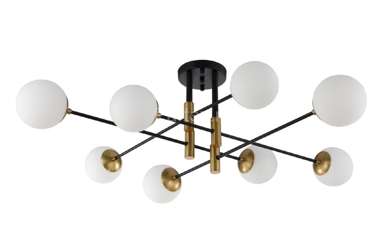 Потолочная люстра Crystal Lux FIDEL PL8 BLACK