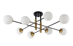 Потолочная люстра Crystal Lux FIDEL PL8 BLACK