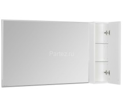 Зеркало-шкаф AQUATON Диор 100 с подсветкой, правый, белый (1A167902DR01R)