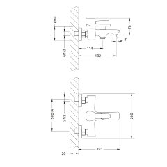 Смеситель Lemark Evitta LM0514C для ванны