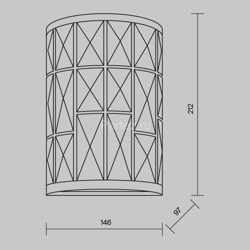 Настенный светильник Maytoni MOD184-WL-01-CH
