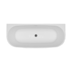 Ванна акриловая Azario OLEAN 1700x750x580 пристенная, в комплекте с сифоном и металлической рамой (O