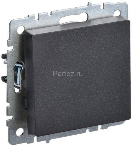 Выключатель проходной 1-кл. СП BRITE ВС10-1-6-БрЧ 10А черн. IEK BR-V12-0-10-K02