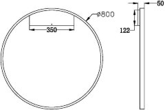 Настенный светильник Maytoni MOD058WL-L50B3K