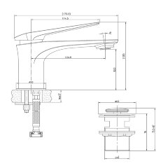 Смеситель Lemark Allegro LM5906CW для раковины