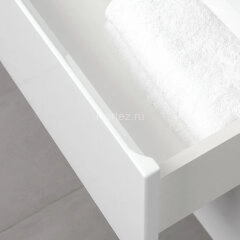 Комплект тумба Итана Sky 60 600х450х560 подвесная, с раковиной Clarissa 60, белый глянец (CS00092793