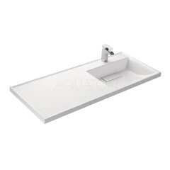 Раковина - столешнца AQUATON Лондри 1200 белая, правая (1A72243KLH010)