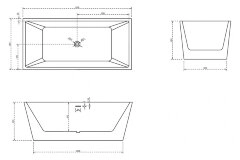 Акриловая ванна ABBER AB9224-1.7