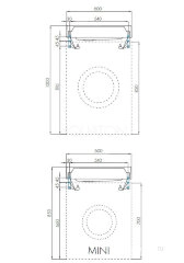Раковина AQUATON Рейн 60 (1A72103KRW010)