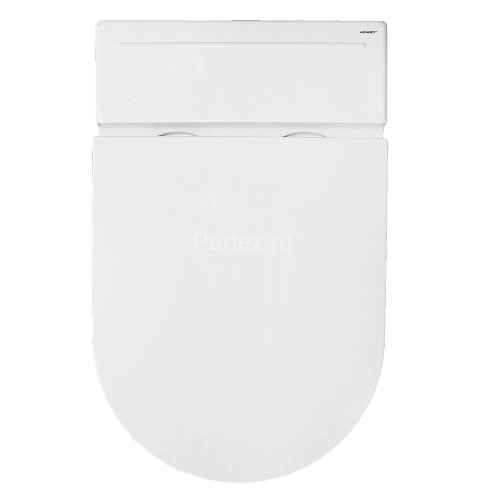 Унитаз импульсный Azario 360х570х450 напольный, полукруглый, быстросъемное сиденье микролифт (AZ-102