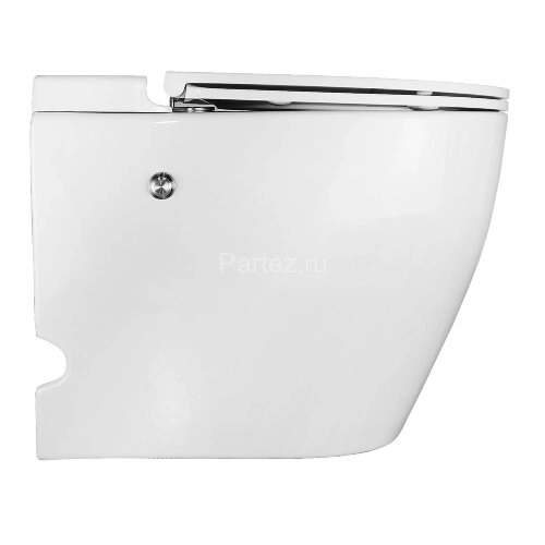 Унитаз импульсный Azario 360х570х450 напольный, полукруглый, быстросъемное сиденье микролифт (AZ-102