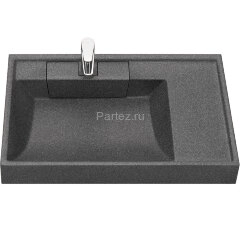 Раковина Aquaton Рейн 80 L на стиральную машину, графит (1A72113KRW210)