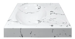 Раковина подвесная Azario Carmen 605х602х85 Белый мрамор (CS00078503)