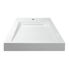 Раковина Azario Domino 600х555х80 литьевой мрамор, сифон в комплекте, белая (CS00082282)