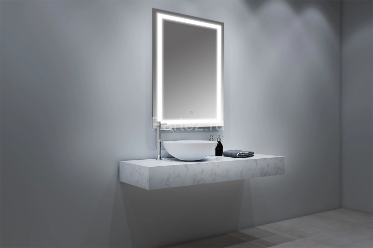 Зеркало Стиль 500х800 подсветка с сенсорным выключателем на подложке (CS00080495)