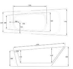 Акриловая ванна ABBER AB9218