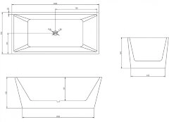 Акриловая ванна ABBER AB9224-1.5