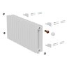 Дизайн-радиатор Royal Thermo Shift Q30 VC2030 - 14 секц. RAL9016