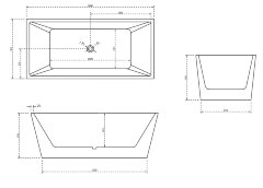 Акриловая ванна ABBER AB9224-1.6